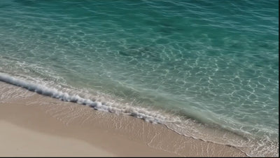video of waves crashing onto the shore